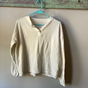 Madewell NWT Drop sleeve Henley tee, XS